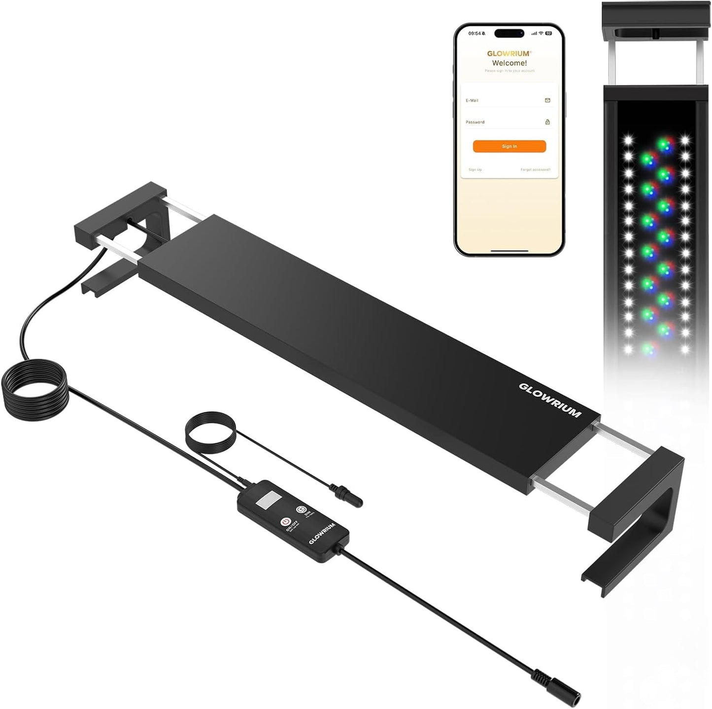 GLOWRIUM Smart Aquarium Light with Bluetooth and WiFi Control