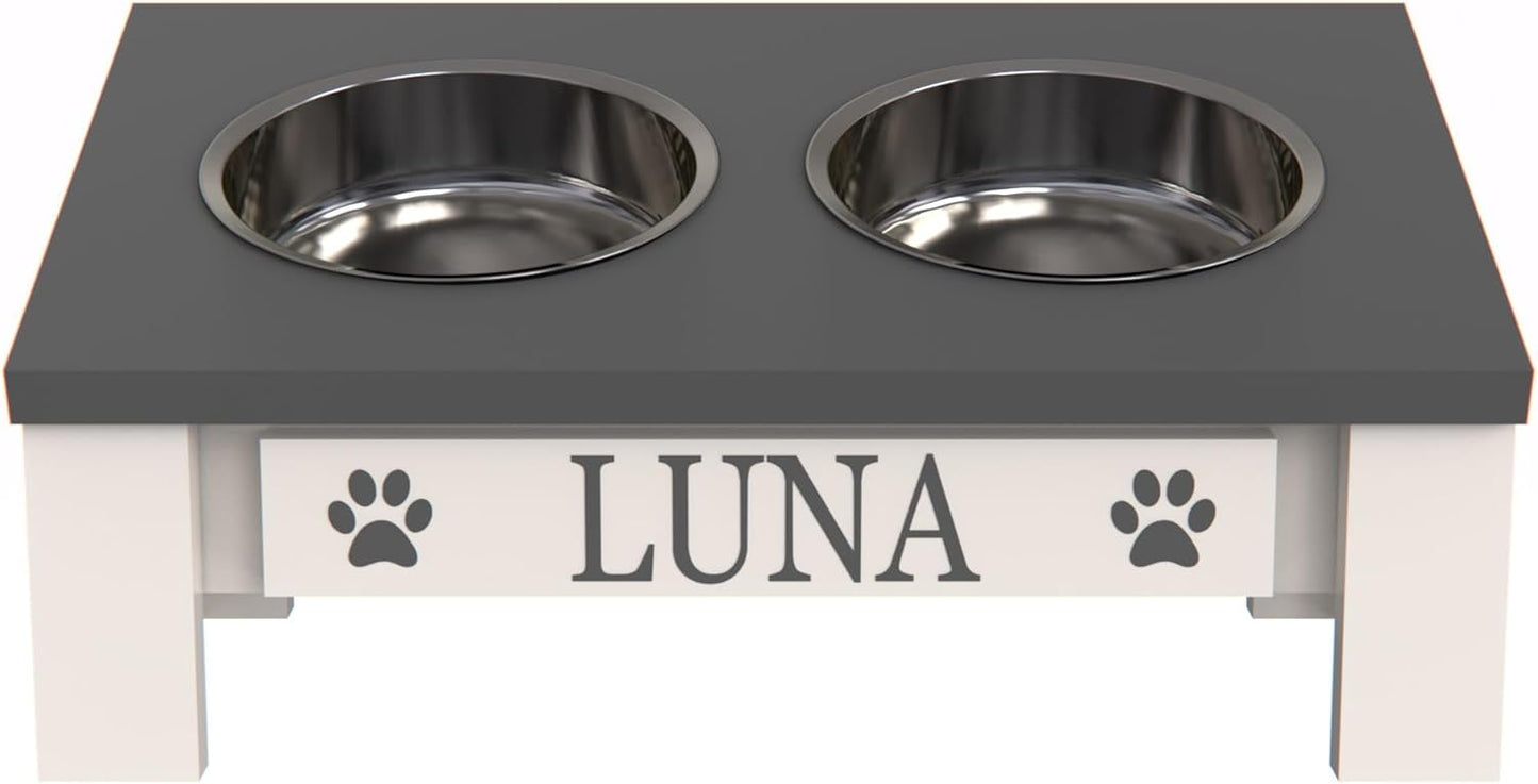 GrooveThis Woodshop Elevated Pet Feeder for Small Dogs & Cats