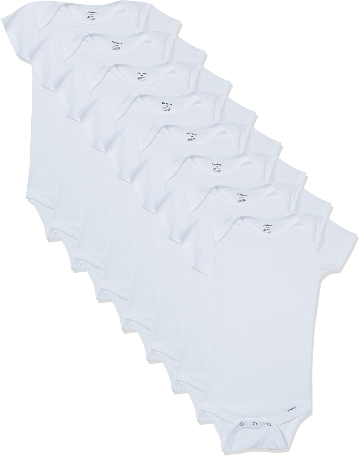 Gerber 8-Pack Short Sleeve Onesies: Ultimate Baby Comfort