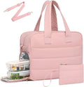 Insulated Lunch Tote Bag for Women with Laptop Compartment