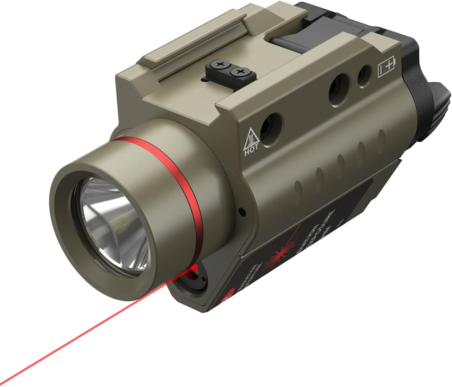 Feyachi Red/Green Laser Flashlight Combo for Tactical Use
