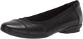 Clarks Women's Sara Ballet Flat - Classic Cushioned Slip-On