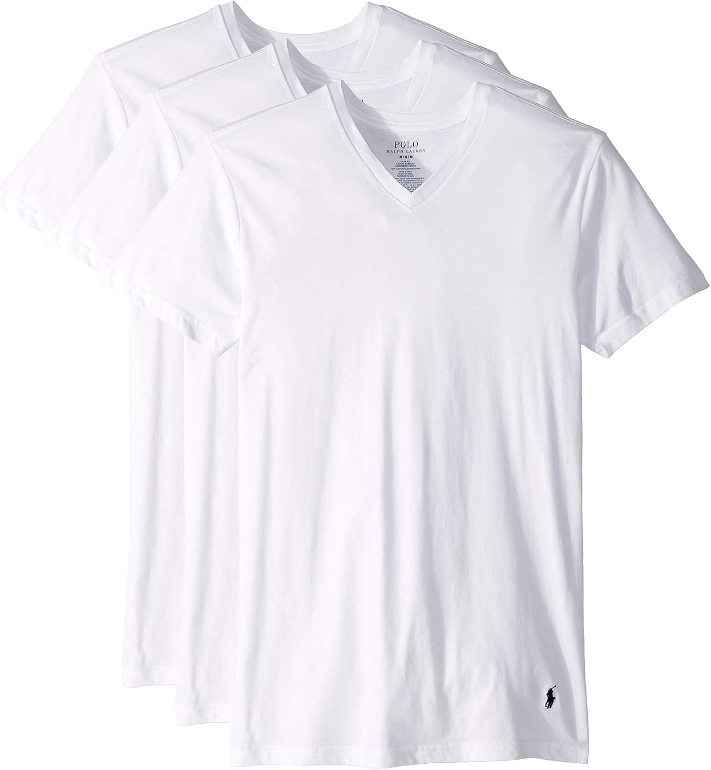 POLO Men's Slim Fit Cotton V-Neck Undershirt 3-Pack Review