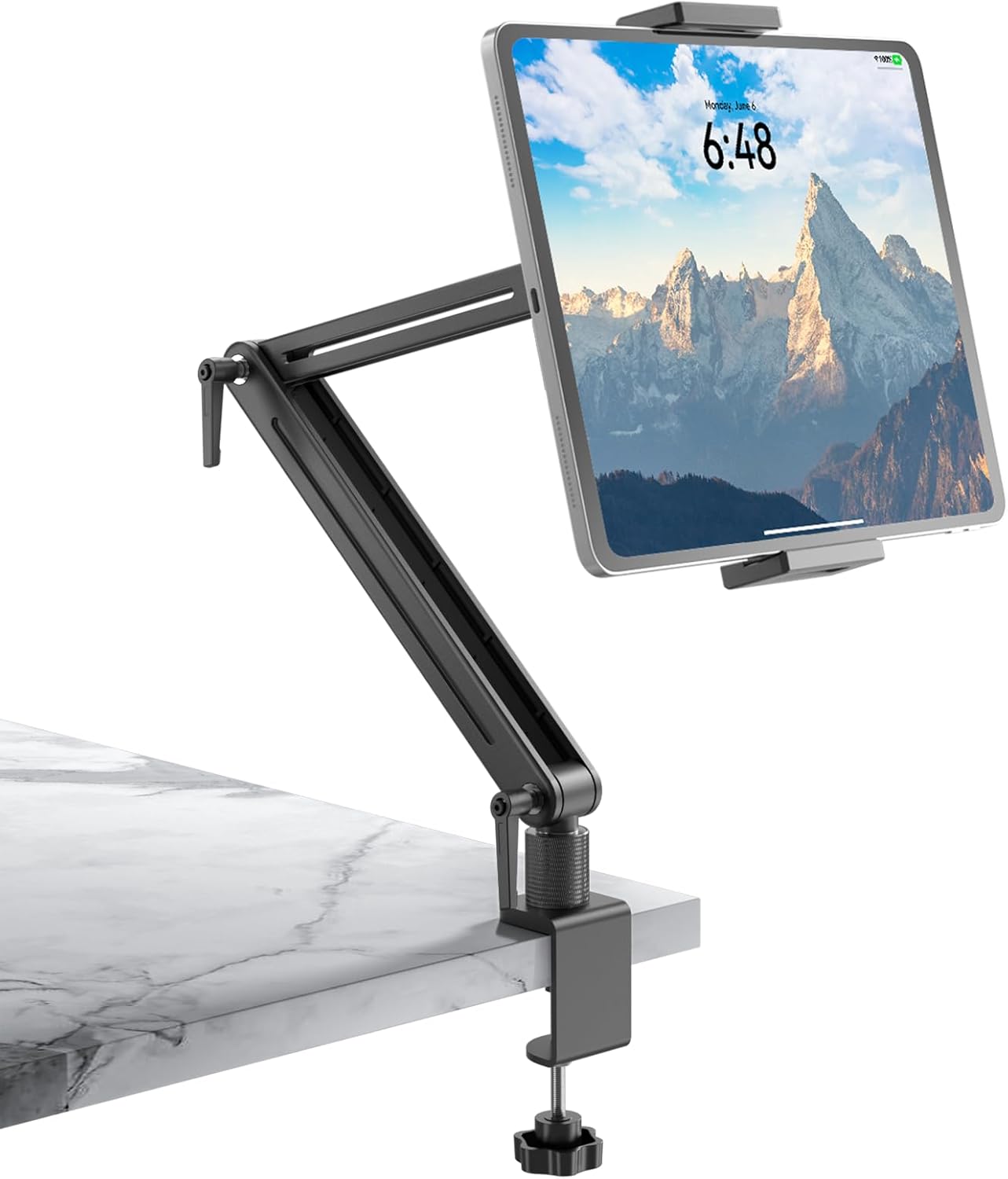 Jakeko Adjustable Tablet Mount for Desk - 360 Rotating Holder