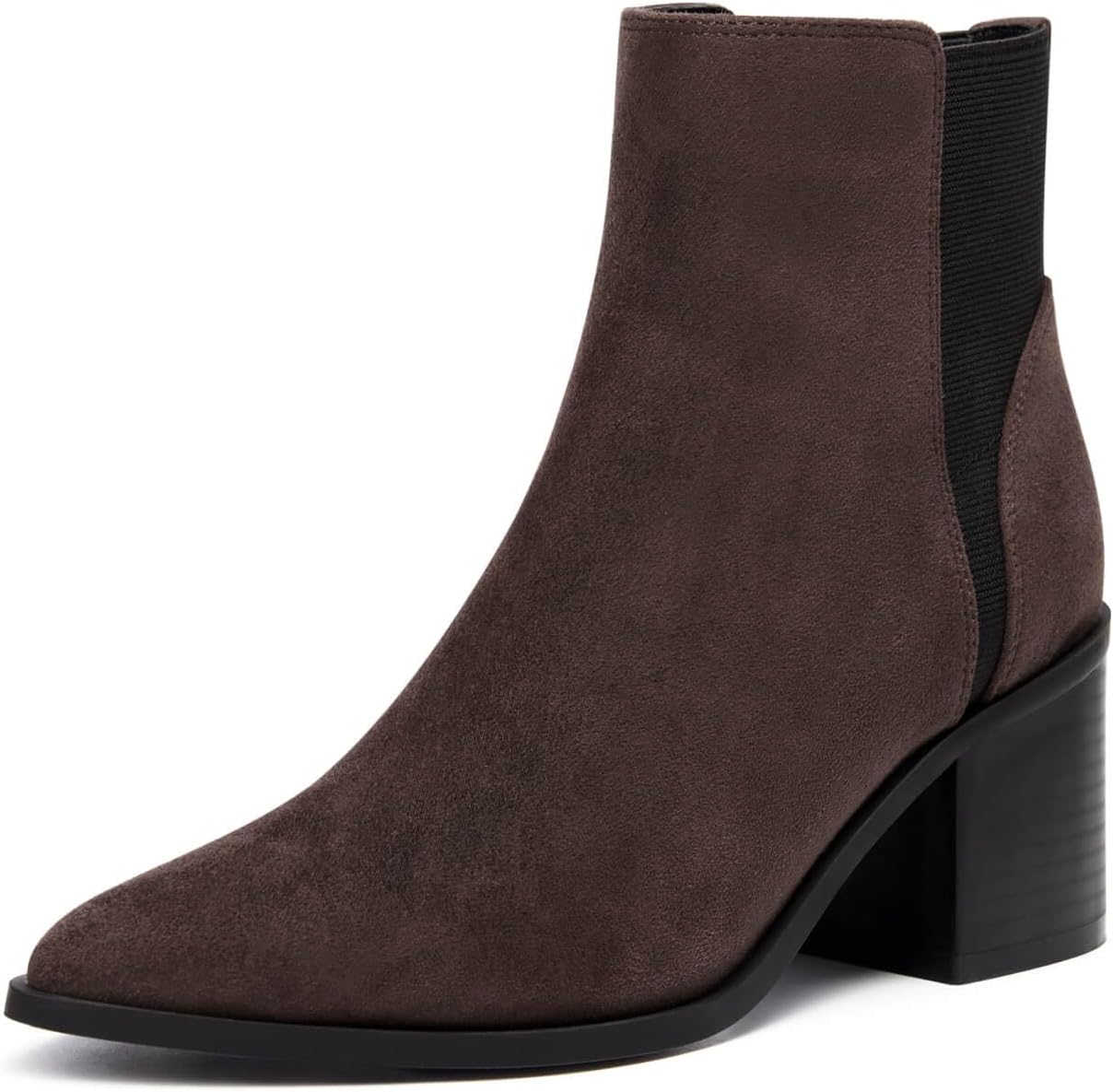 Coutgo Womens Pointed Toe Ankle Boots for Stylish Comfort