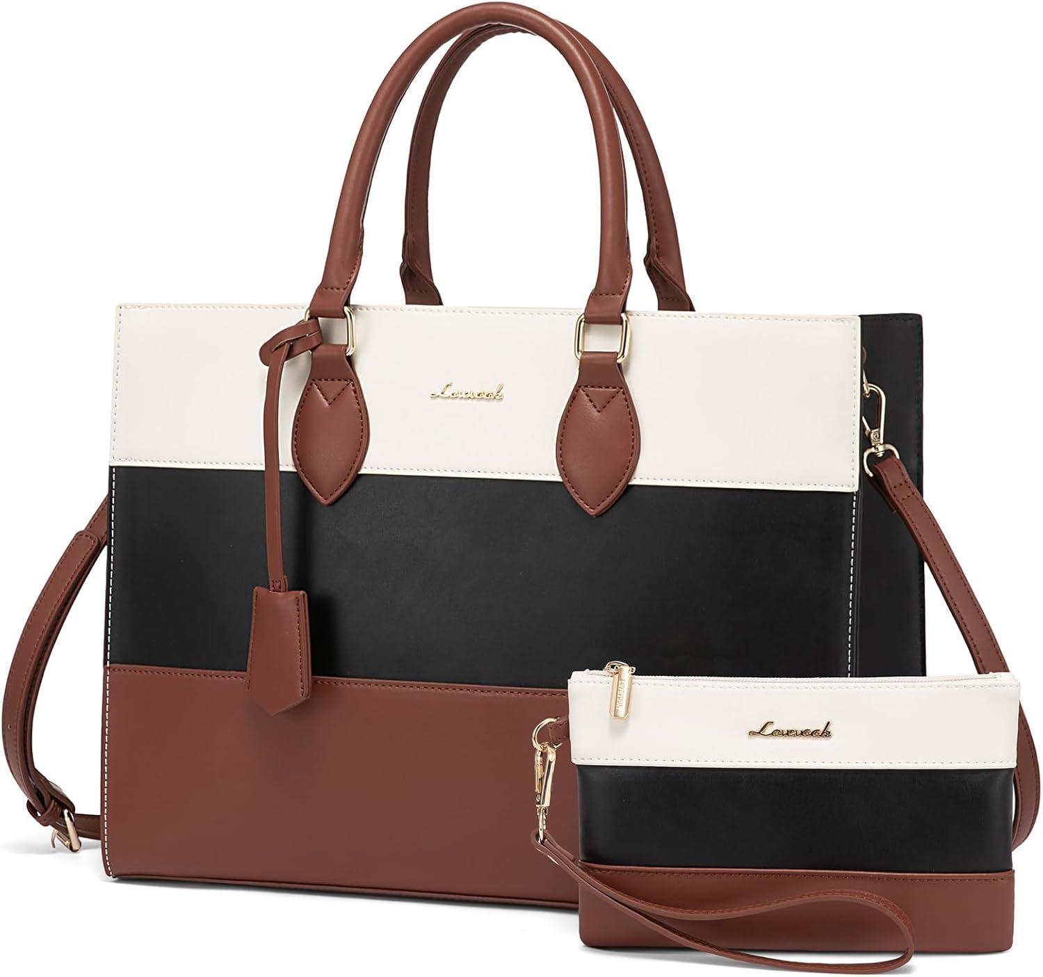 LOVEVOOK Laptop Tote Bag for Women - Stylish & Durable Design
