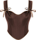 Scarlet Darkness Corset Tops for Women Sweetheart Satin Bustier
