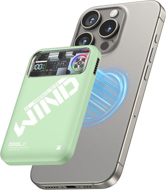 10000mAh MagSafe Power Bank with Active Cooling