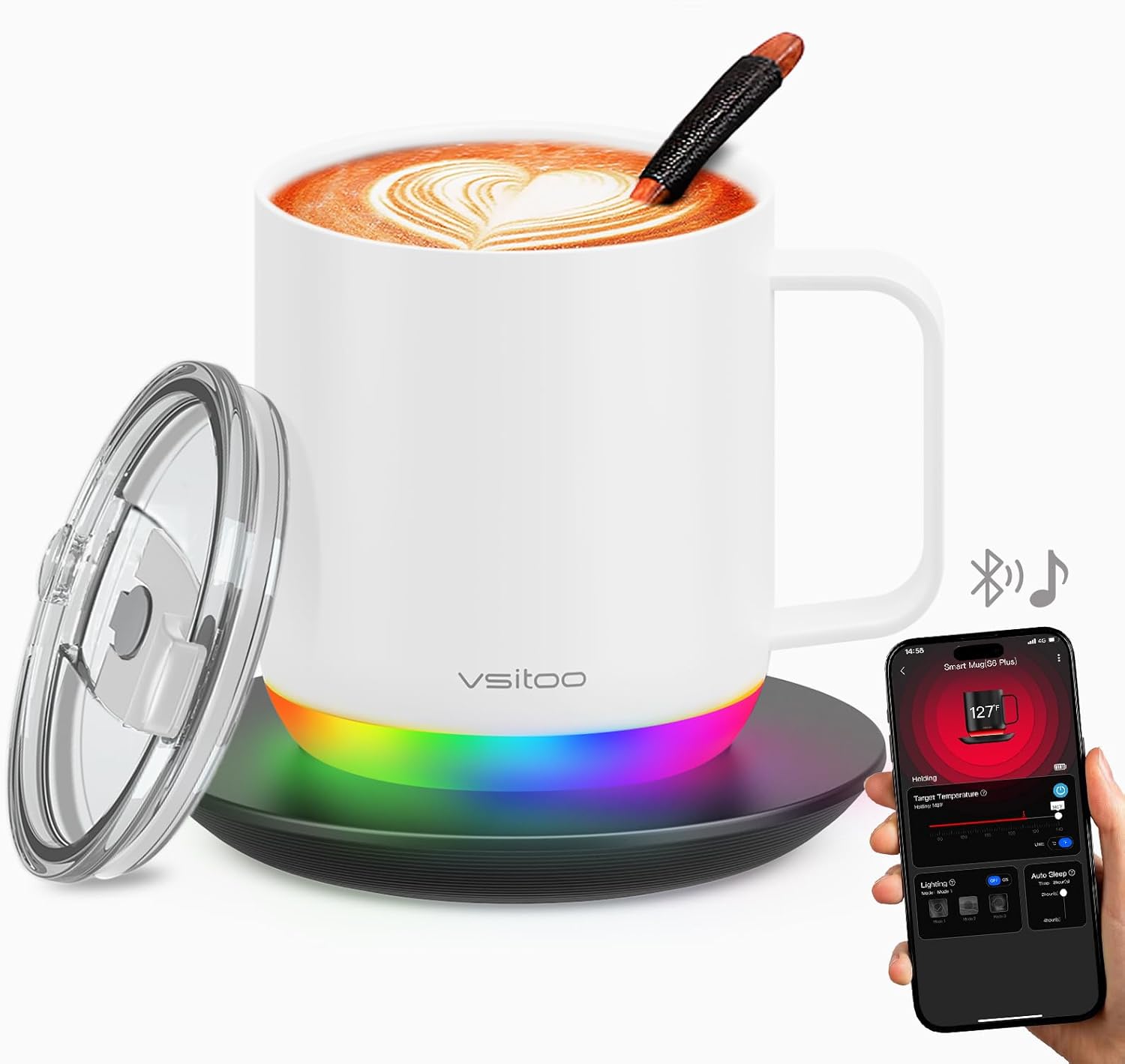 vsitoo S6PLUS Self-Heating Smart Mug