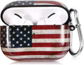 ROLEES Cute American Flag Airpods Pro Case