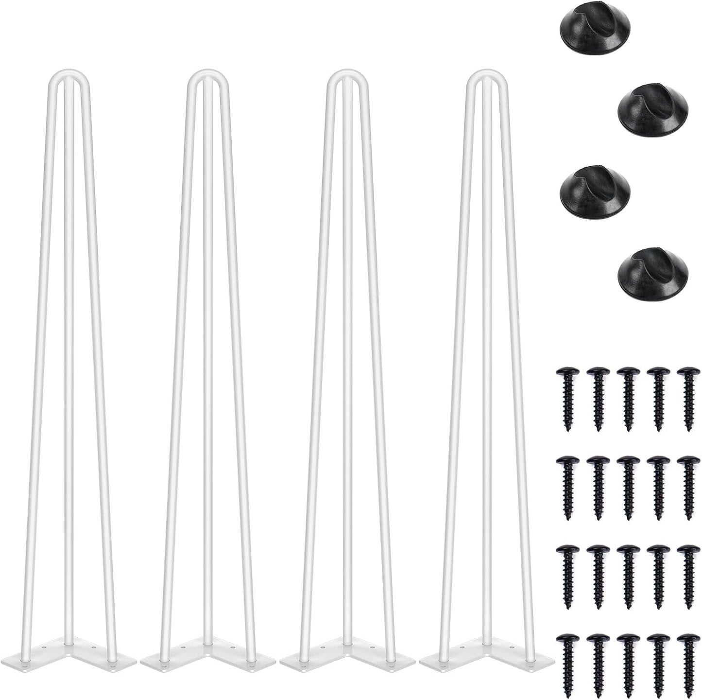 SMARTSTANDARD 28 Inch Hairpin Table Legs for Stylish Furniture
