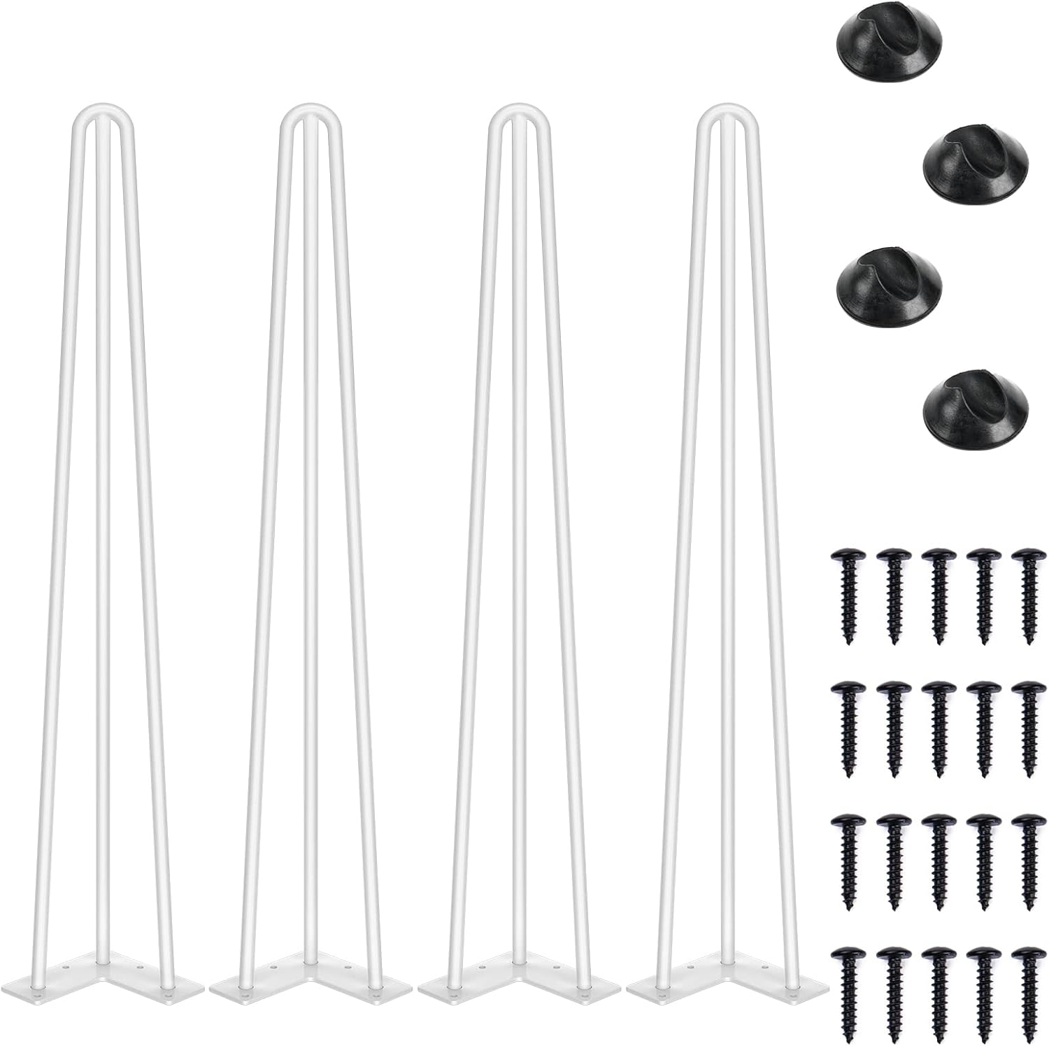 SMARTSTANDARD 28 Inch Hairpin Table Legs for Stylish Furniture