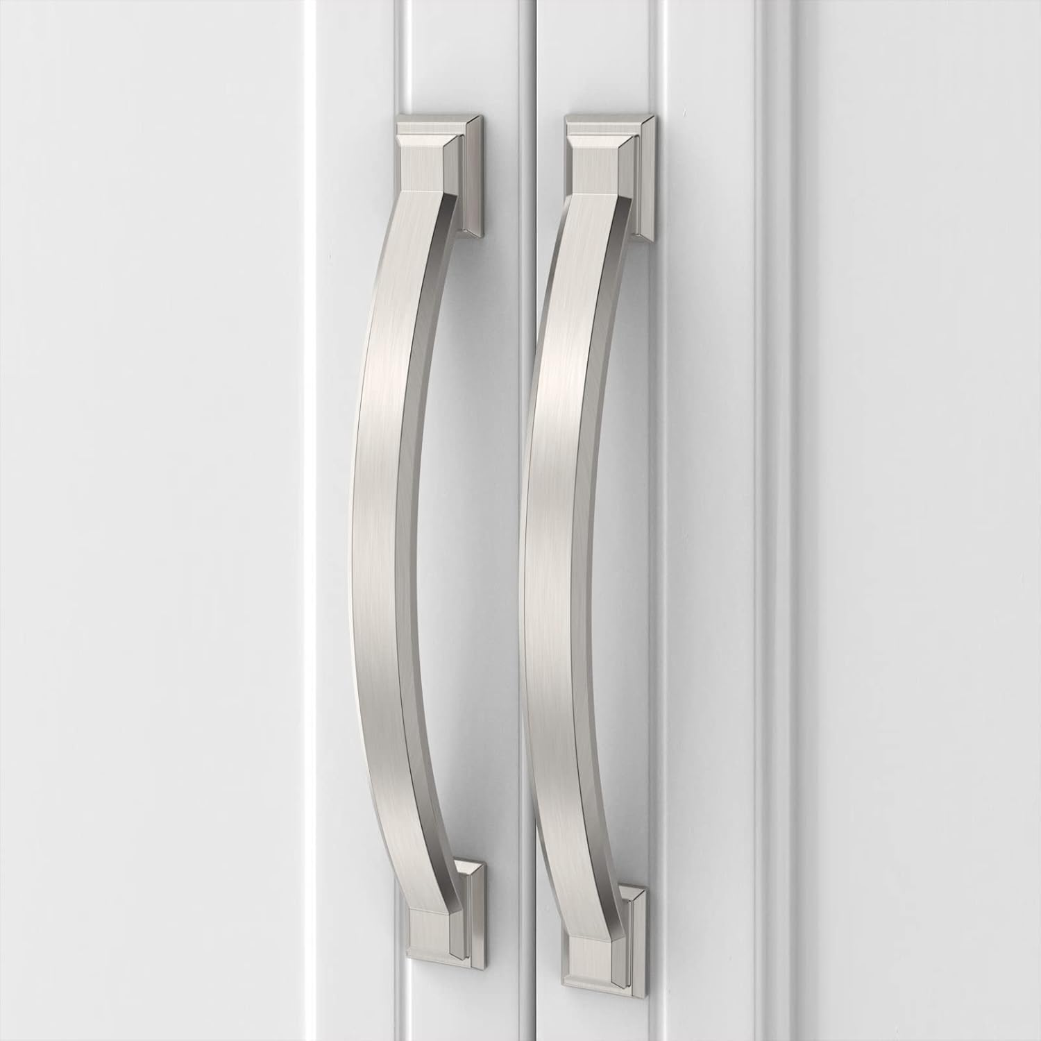 Asidrama 25 Pack 5 Inch Brushed Satin Nickel Cabinet Handles