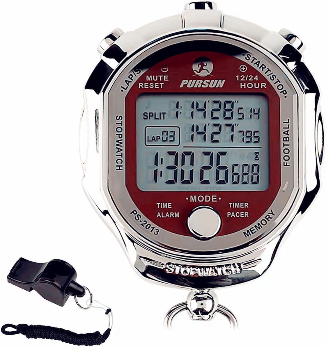 Digital Stopwatch Timer with 0.01s Precision for Coaches