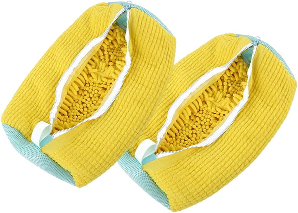Reusable Shoe Laundry Bag, Machine-Wash All Sizes (Yellow, 2-Pk)