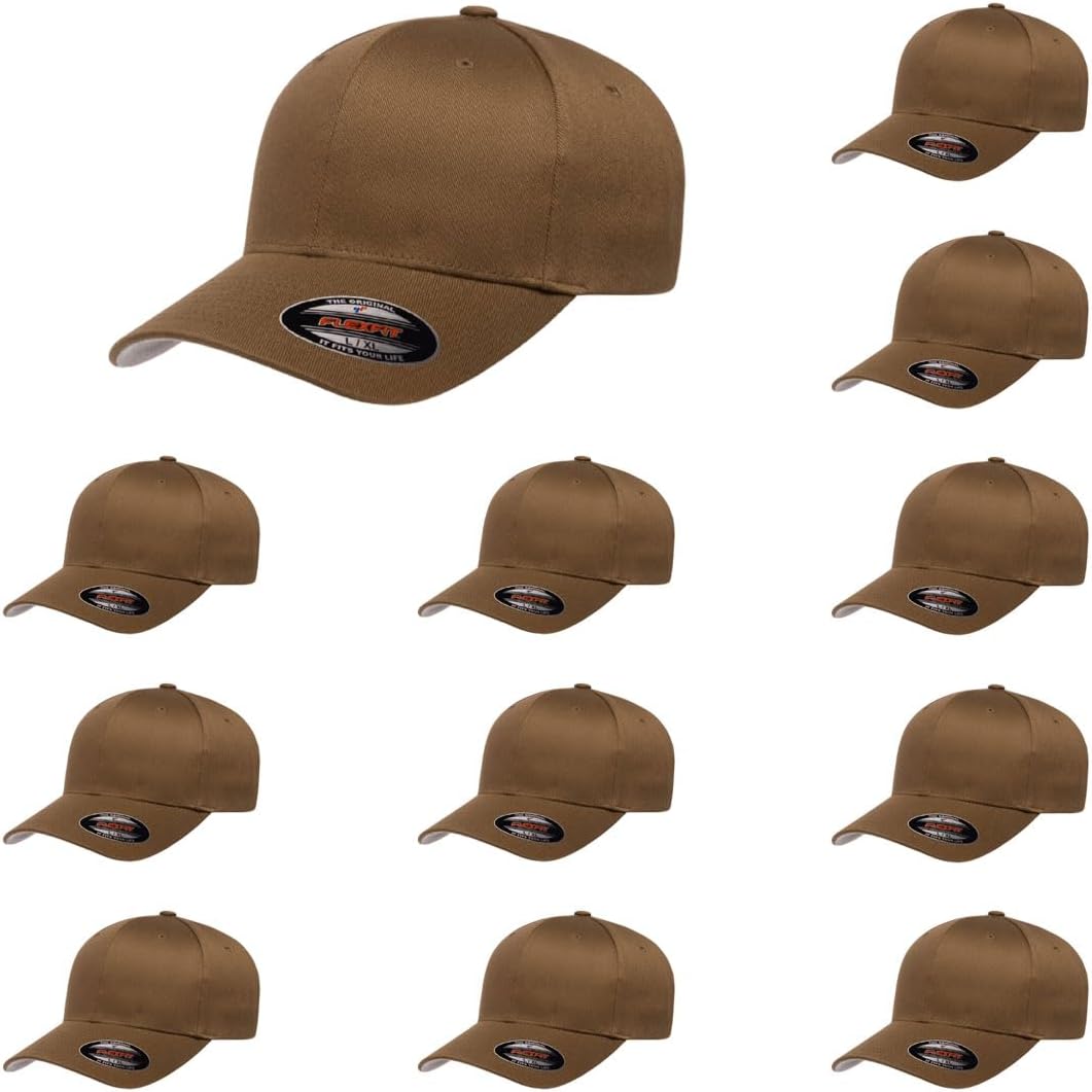 Flexfit Wooly Combed Premium 6-Panel Baseball Cap for Comfort