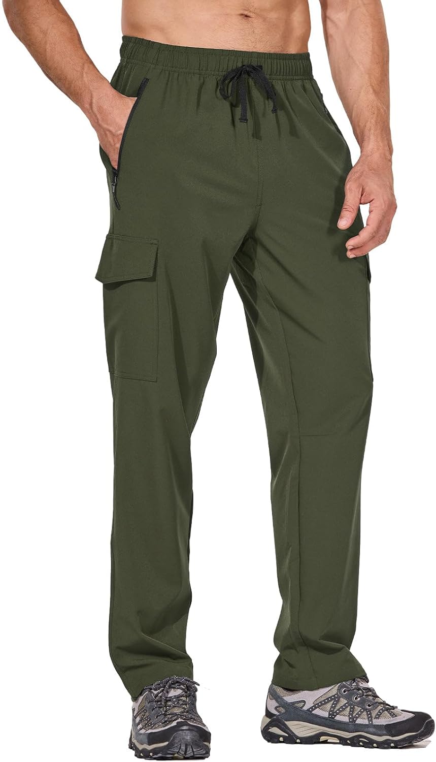 baleaf Men's Hiking Pants Water Resistant Quick Dry Travel Gear