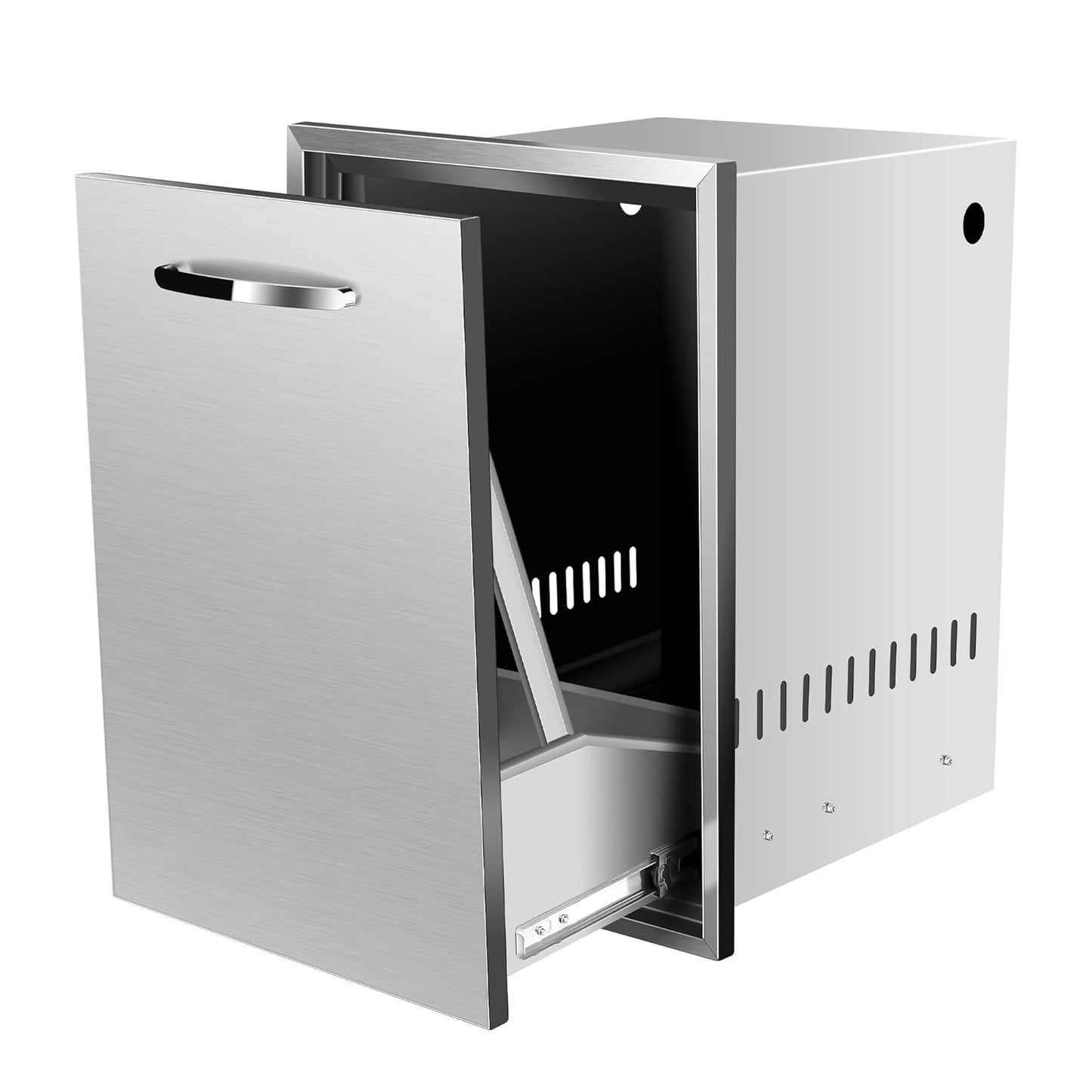 Pull-Out Single Trash Drawer for Outdoor Kitchen BBQ Island