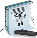 Triple Crossbar Adjustable Backdrop Stand Kit 8ft x 10ft - Stable