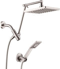 High Pressure Rain Shower Head Combo with Handheld - Adjustable Dual