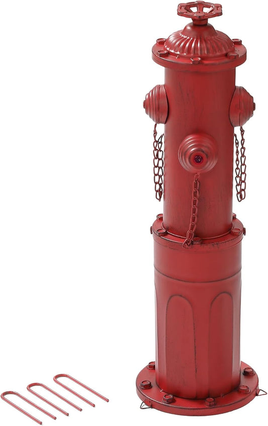 Fire Hydrant for Dogs to Pee On - 22.5in Metal Pee Post
