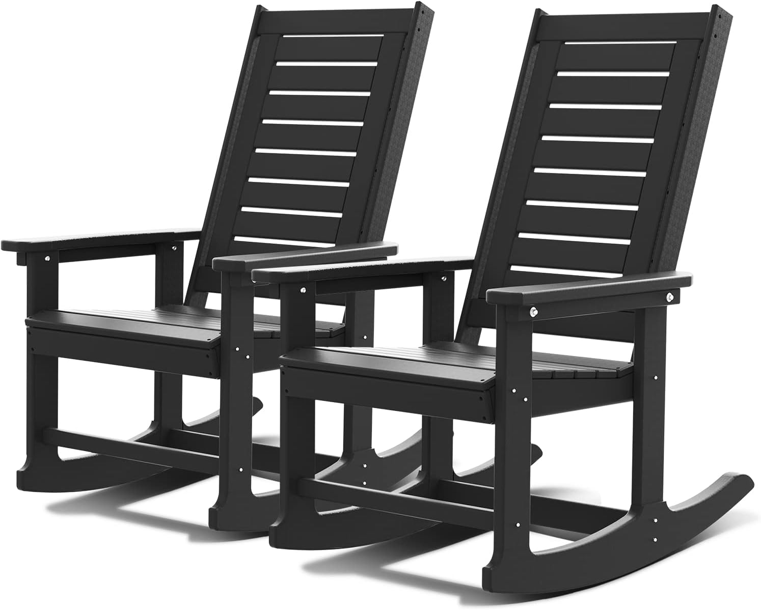 Oversized HDPE Rocking Chairs - Set of 2
