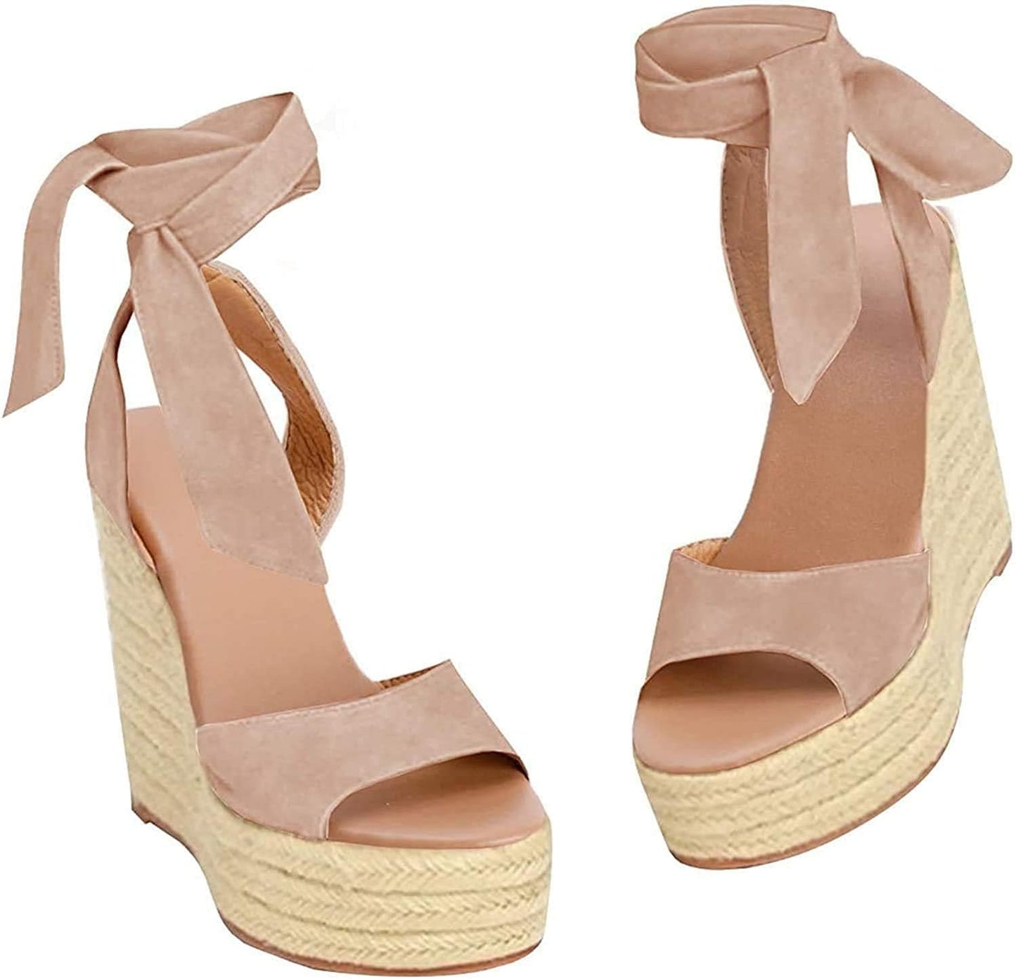 Liyuandian Womens Platform Espadrille Wedges Open Toe Sandals
