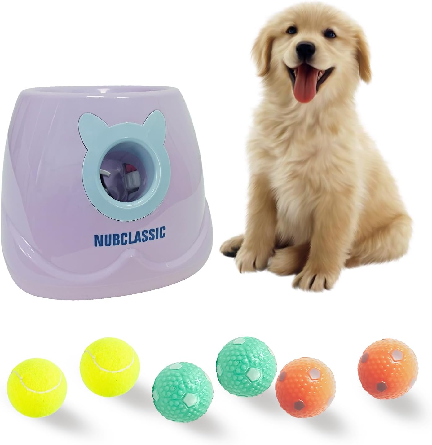 BESTHLS Automatic Dog Ball Launcher for Small Medium Dogs