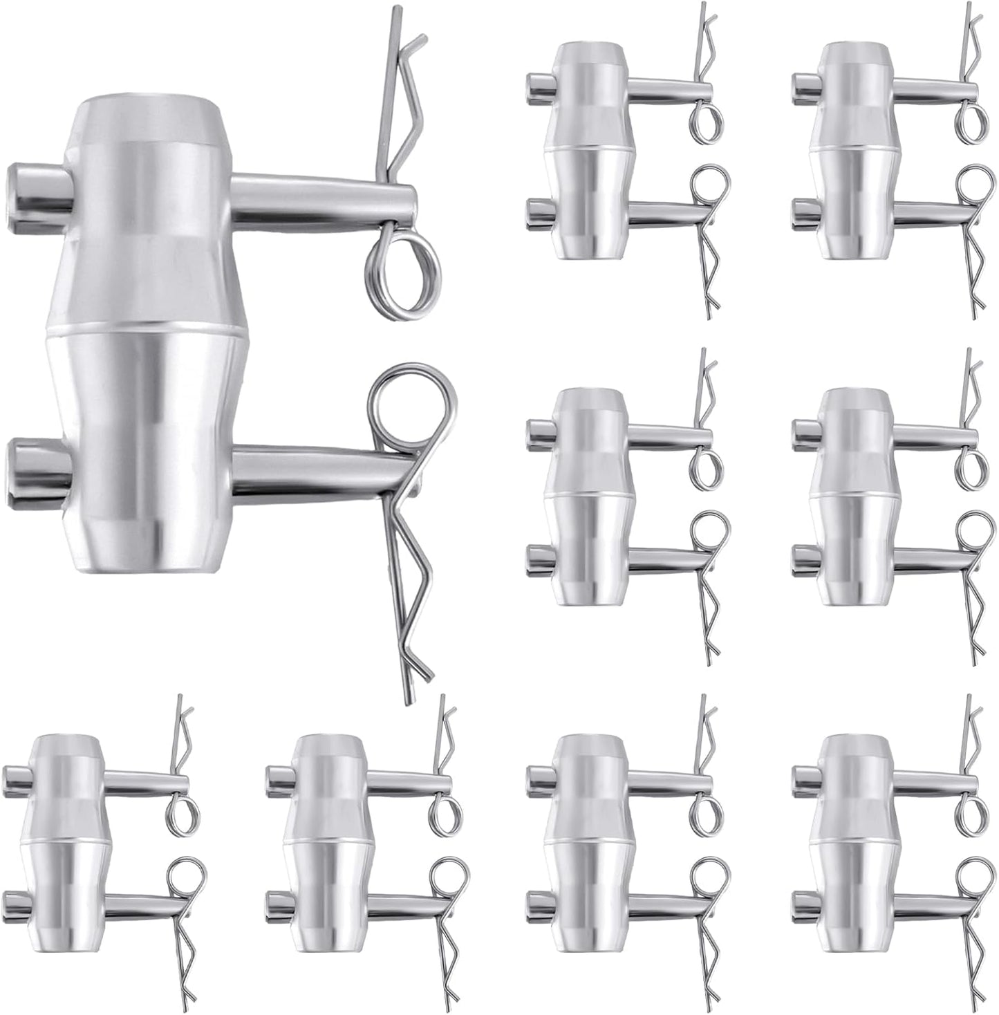 Blulu Double Ended Conical Coupler 8 Pack for Stage Lighting