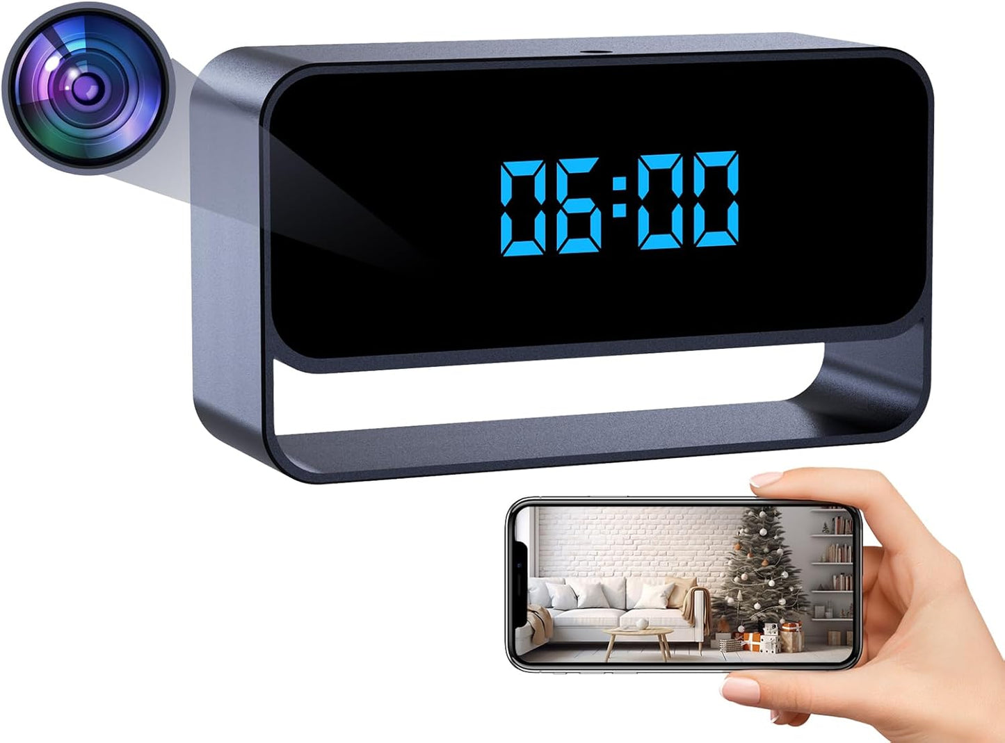 HiSpyCam: Night Vision Security Clock