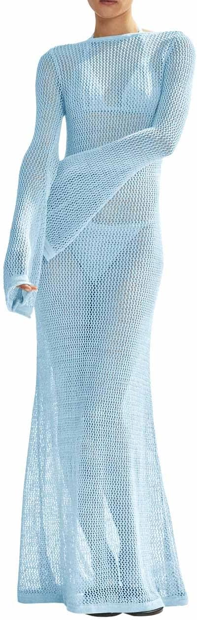 Saodimallsu Womens Crochet Cover Ups for Beach and Pool Fun