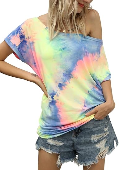 Poetsky Women's Off Shoulder Tops for Casual Summer Style