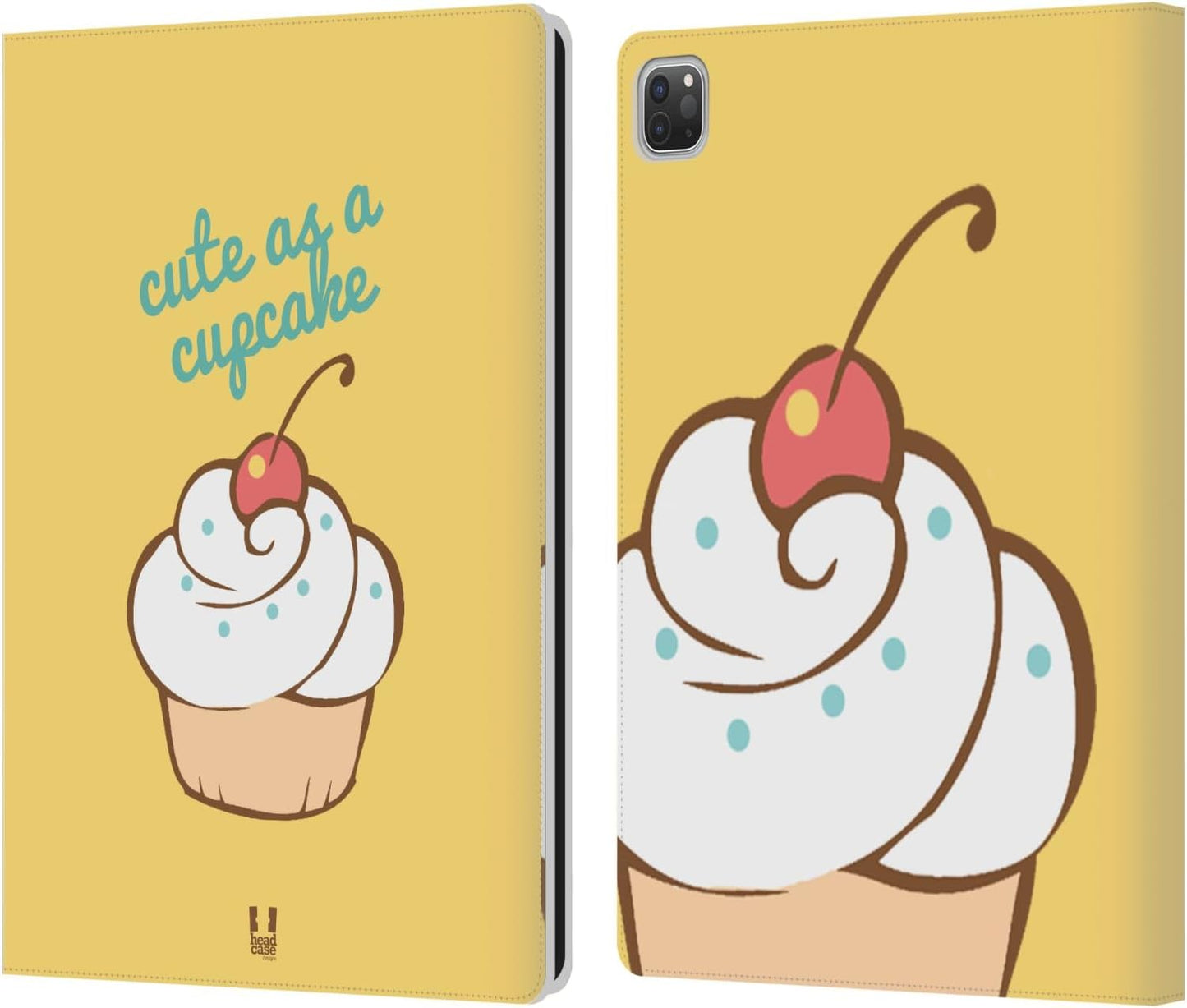 Sweet and Cute Cupcakes Leather Wallet Case for iPad Pro 12.9