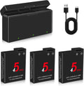 Osmo Action 5 Pro/4/3 Battery Charger Kit 3-Pack - Long Life