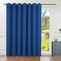 Royal Blue Sliding Door Curtain 84 in Long - Wide Room Divider Privacy