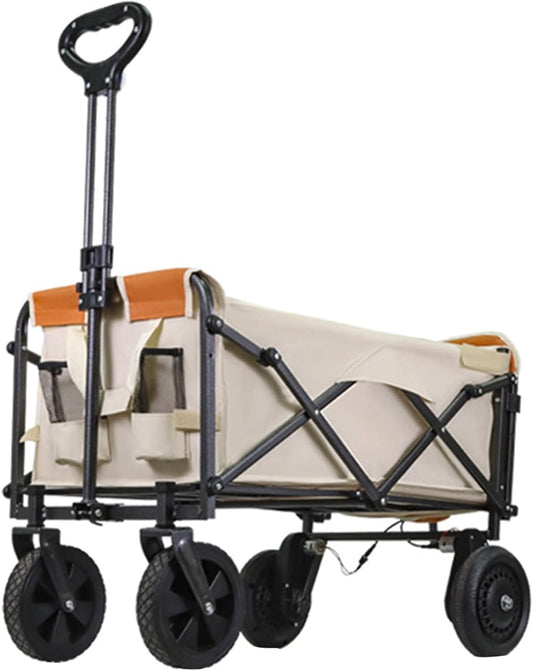 Portable Electric Folding Wagon - Rechargeable & Remote Control