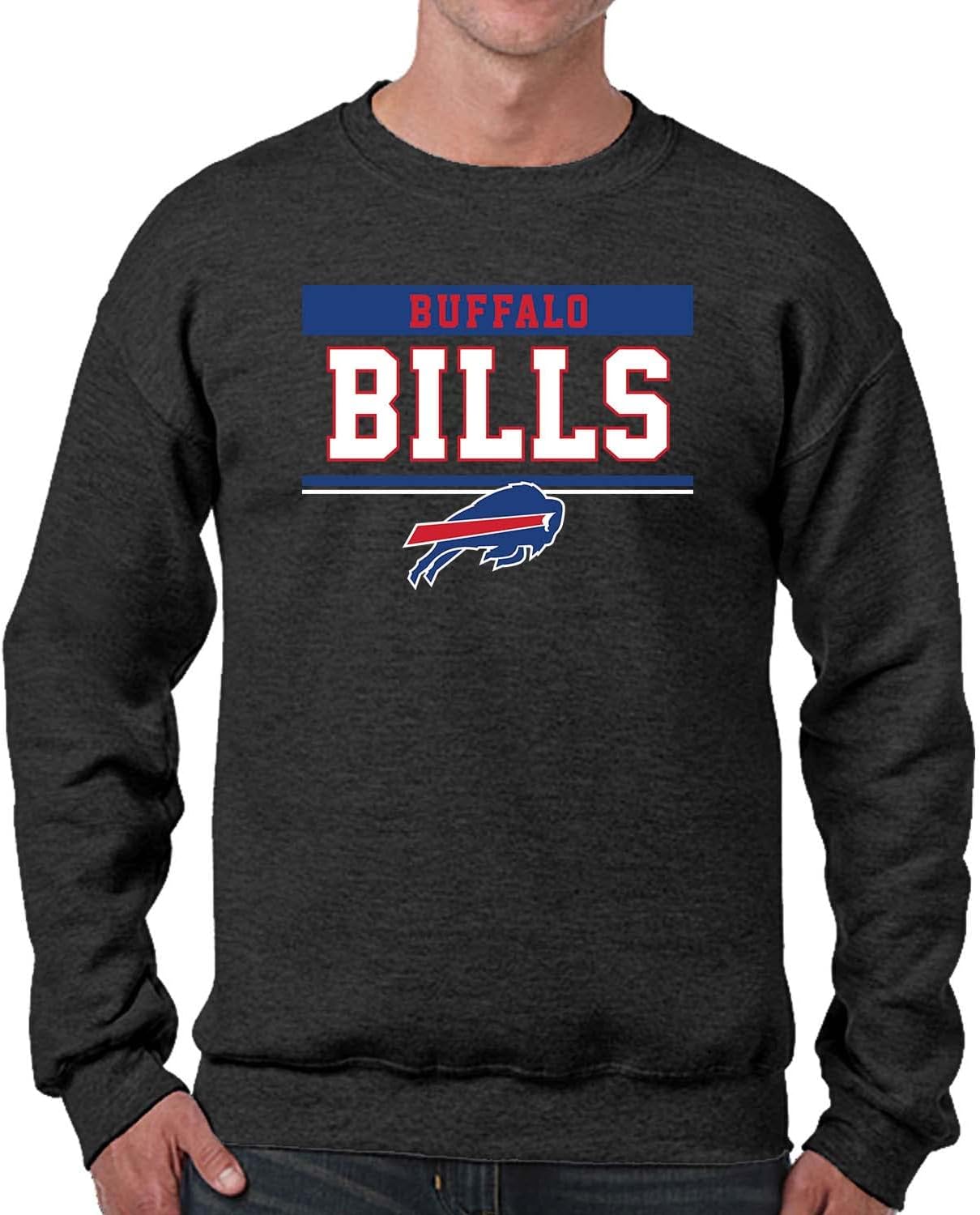 Buffalo Bills Charcoal Crewneck Sweatshirt for Game Day Style