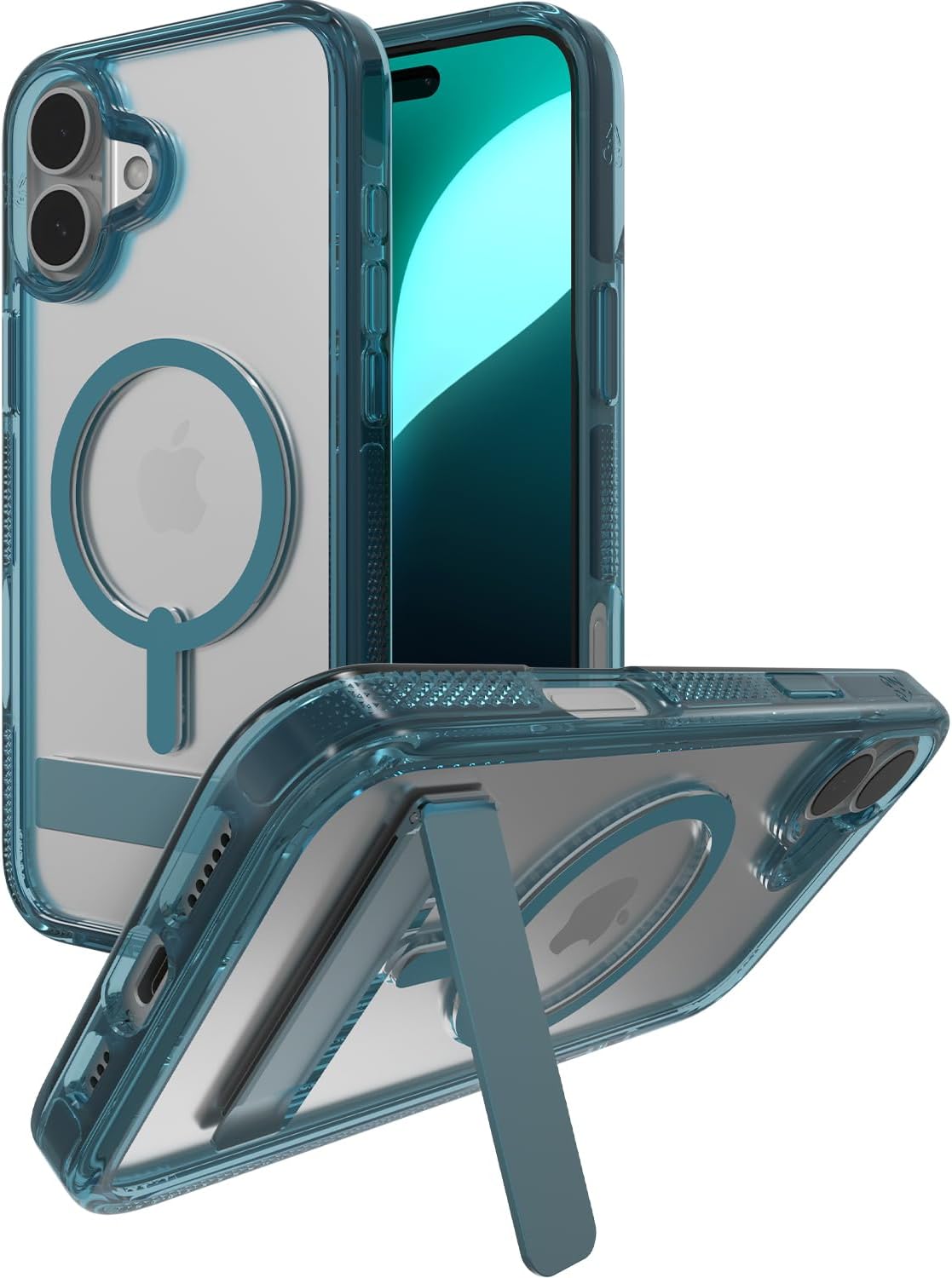 ZAGG Santa Cruz Snap Case for iPhone 16 Plus with Kickstand