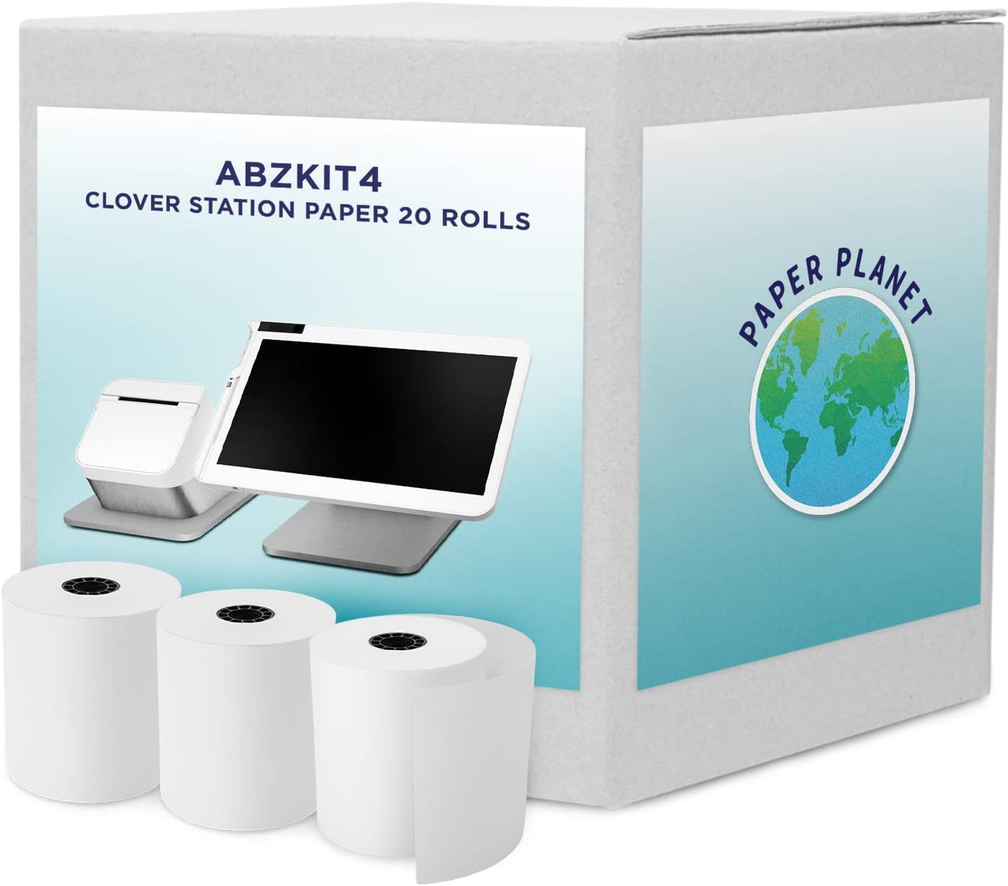 Premium Clover POS Thermal Paper | 20 Rolls