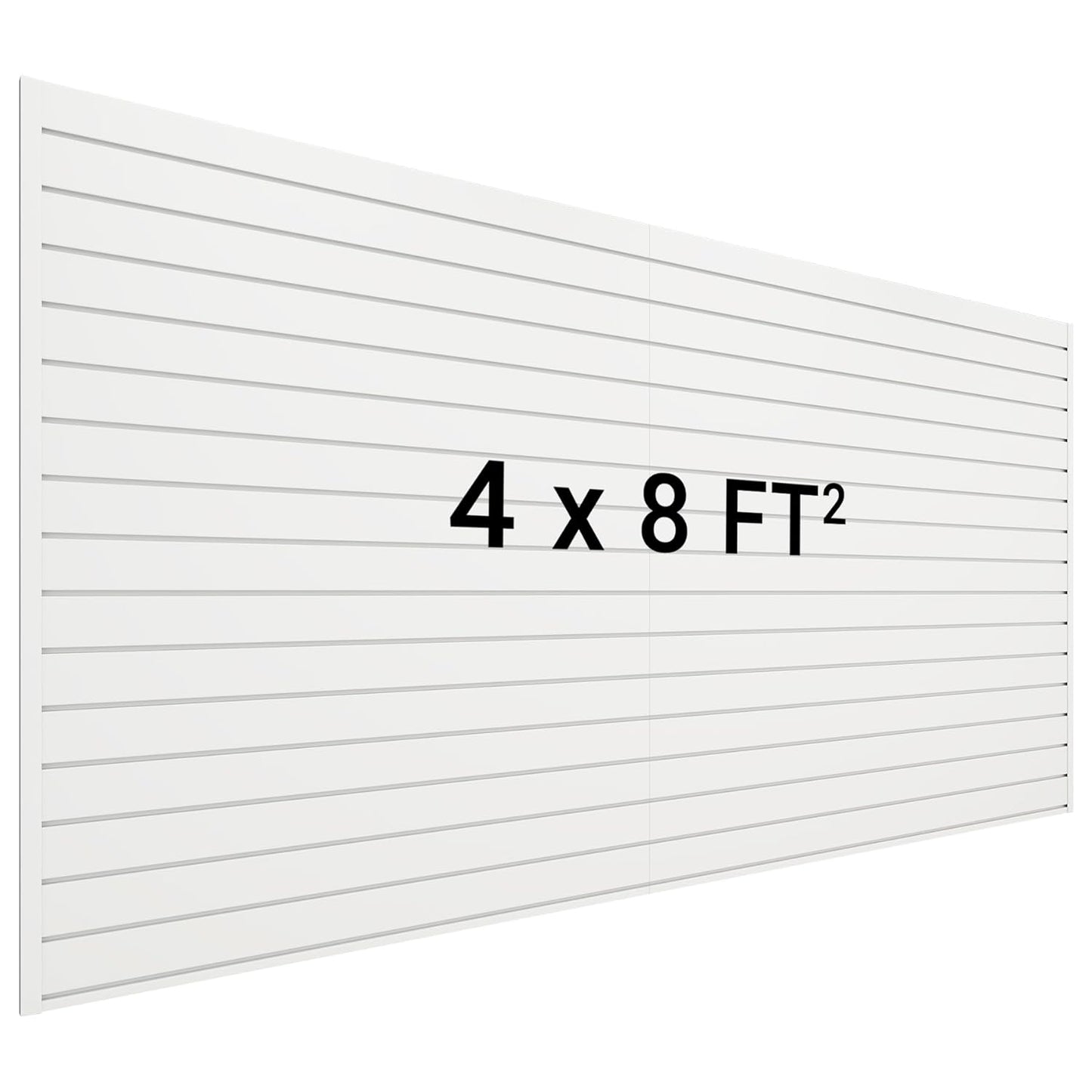 Interlocking Slatwall Panel 8 FT x 4 FT for Garage Storage