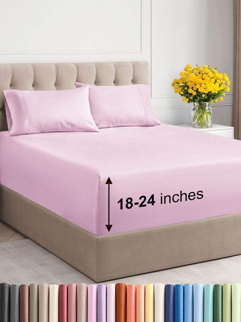 Extra Deep Twin Sheet Set - Soft & Breathable Luxury Sheets