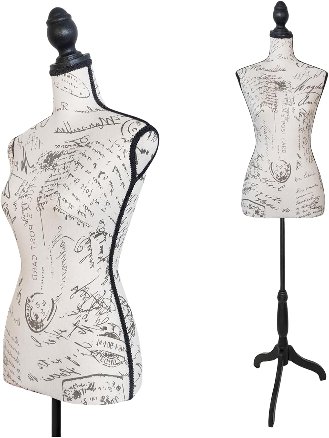Dress Form Sewing Mannequin Torso with Adjustable Height 58-67 in