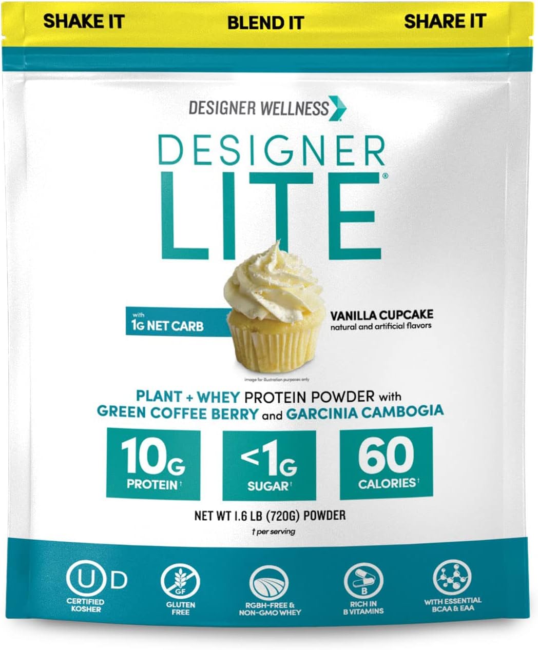 Designer Lite Low Calorie Natural Protein with Prebiotic Fiber