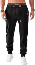 Men's Fleece Sweatpants with Zipper Pockets - Warm Slim Joggers