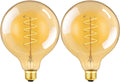 Vintage LED Spiral Filament Bulb G125 Dimmable Flick-Free 6W - Warm