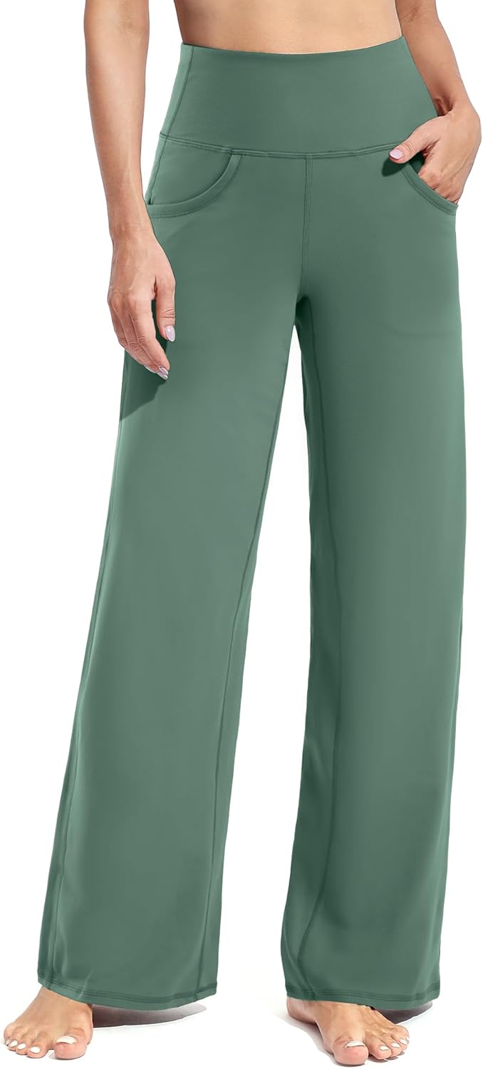 Promover Wide Leg Pants for Women - Comfortable Yoga Pants