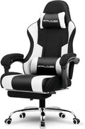 GTPLAYER Gaming Chair with Footrest and Lumbar Support for Comfort