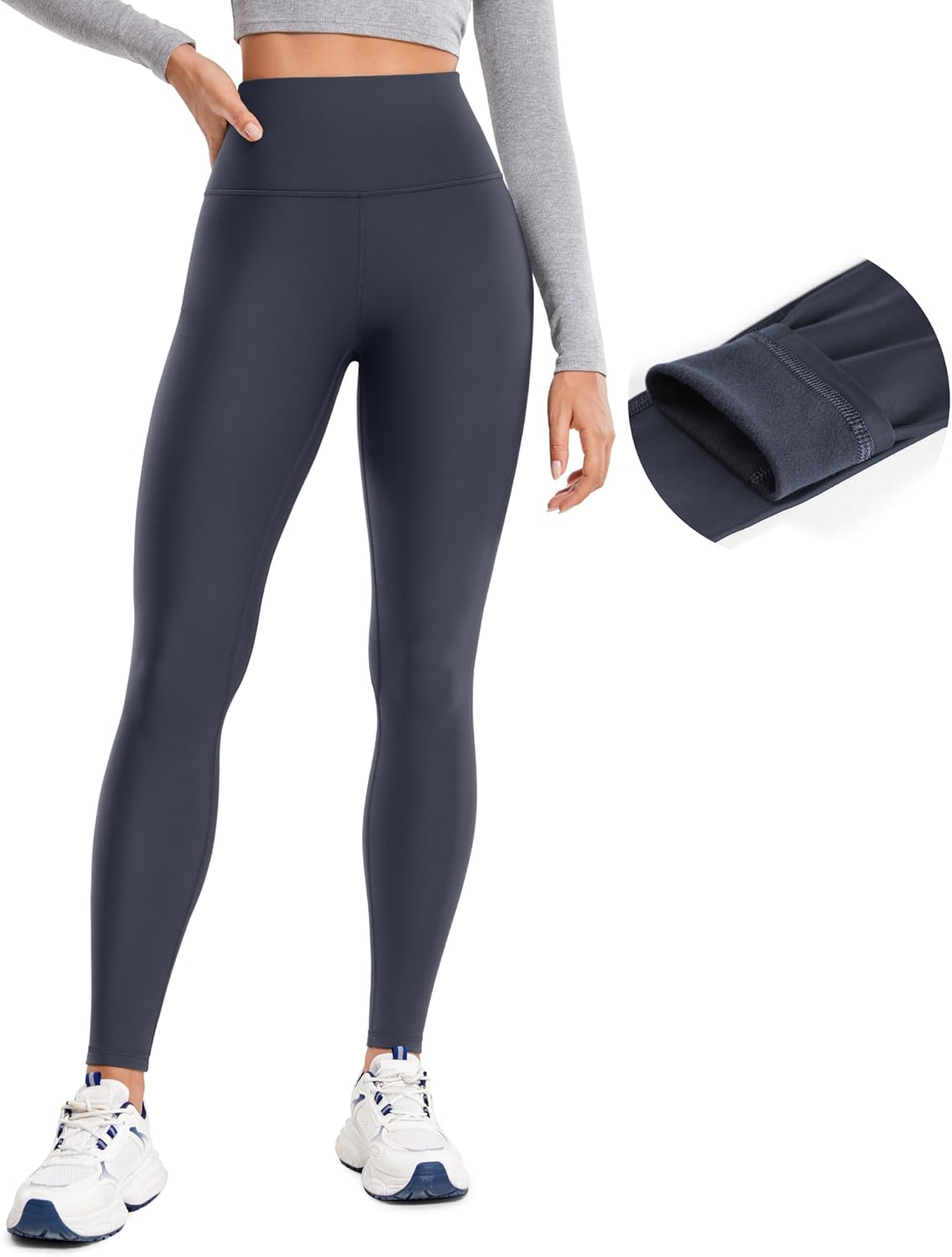 CRZ YOGA Thermal Fleece Leggings - Winter Warmth & Style!