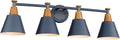 FEMILA 4-Light Bathroom Vanity Light - Modern Farmhouse Wall Lamp