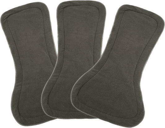 Lmaray Adult Cloth Diaper Inserts - 4 Layers Microfiber, 400ML Absorption